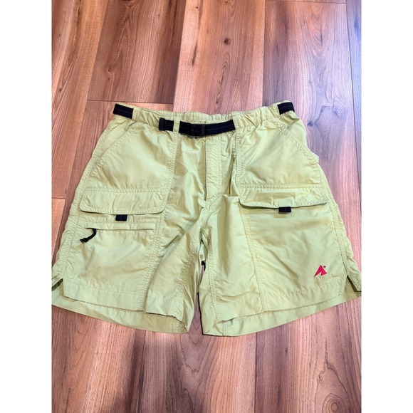 Eastern Mountain Sports Pants - Eastern Mountain Sports Hiking Outdoors Nylon Cargo Shorts Lime Green Women's 8
